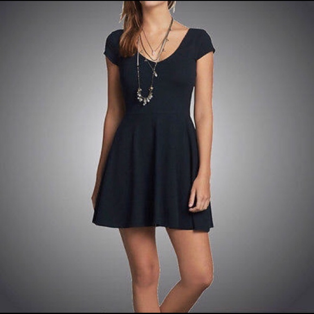 Navy Hollister Skater Dress